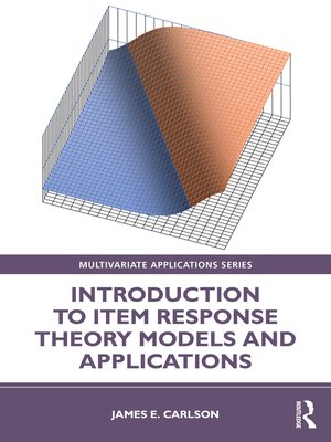 cover image of Introduction to Item Response Theory Models and Applications